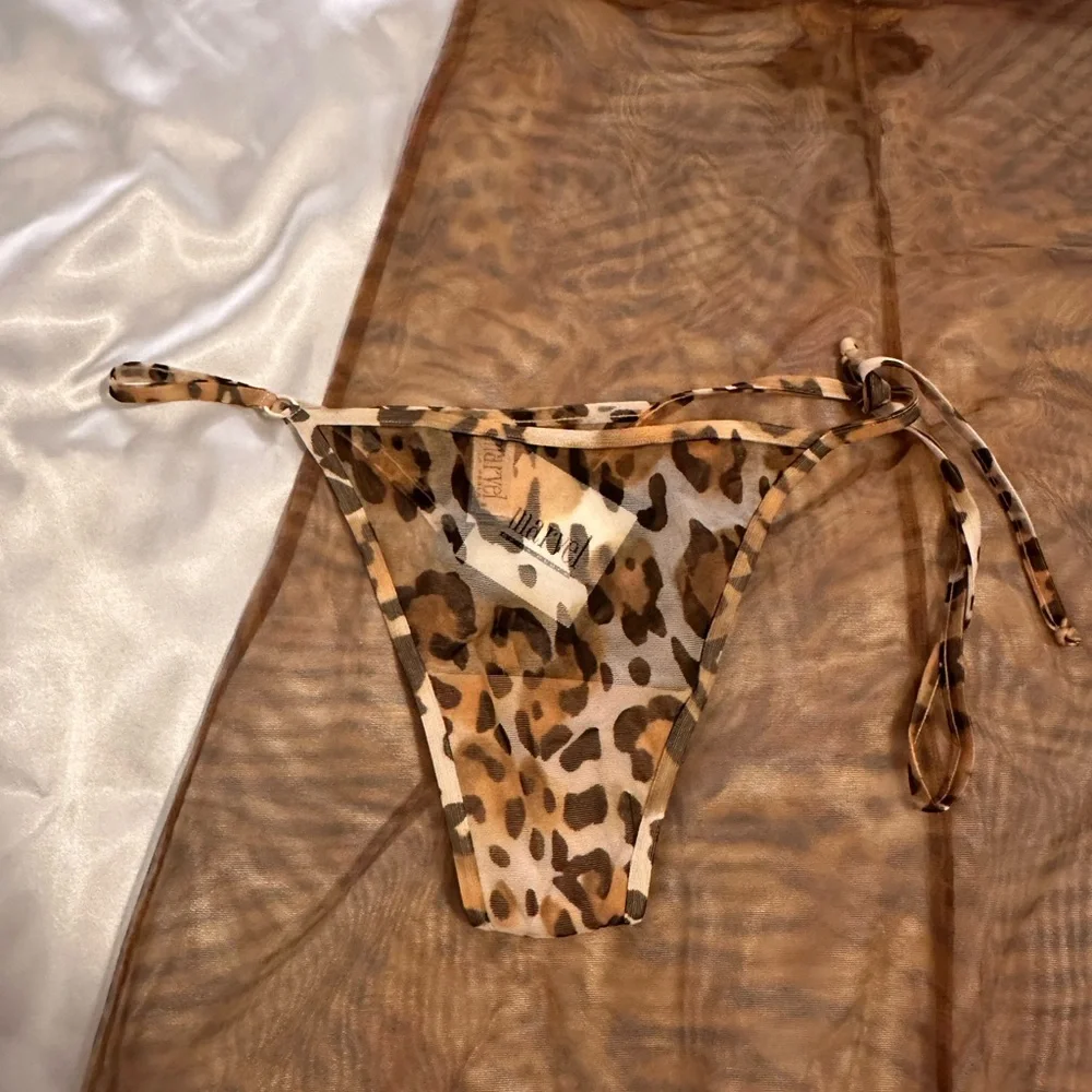 La Perla Vintage leopard sheer Chemise Set